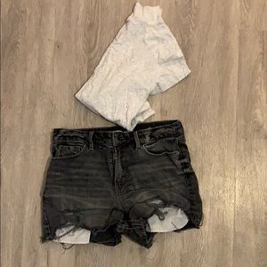 *$10 basics* high rise jean shorts